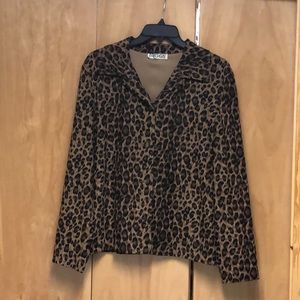 This is a fun Leopard print jacket.